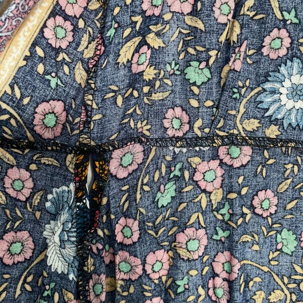 NWT Floral Multicolored R. Vivimos Wrap Midi Dress Size XS - Picture 8 of 9